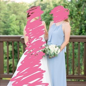 Dusty Blue Bridesmaids Dress